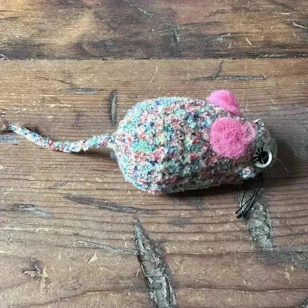 Pink Multi-Color Cat Toy Mouse NWOT - Picture 3 of 3